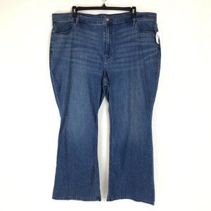 Old Navy High-Rise Wow Flare Jeans Women’s Plus Size 26 Short Stretch Denim